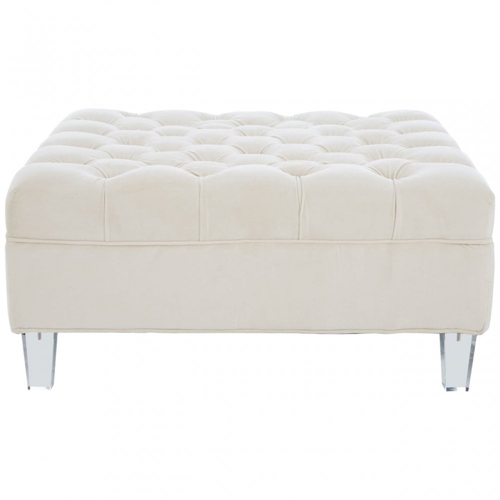 Samara Footstool Beige