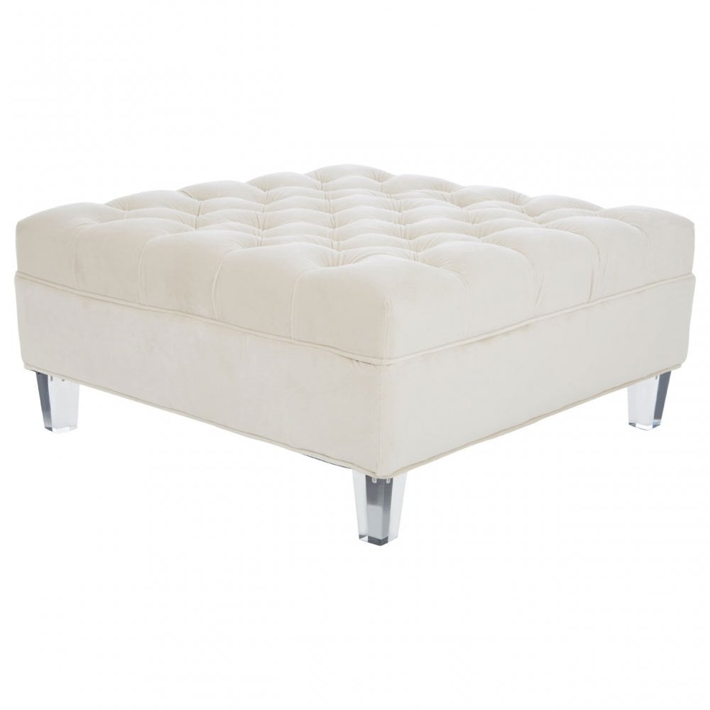 Samara Footstool Beige