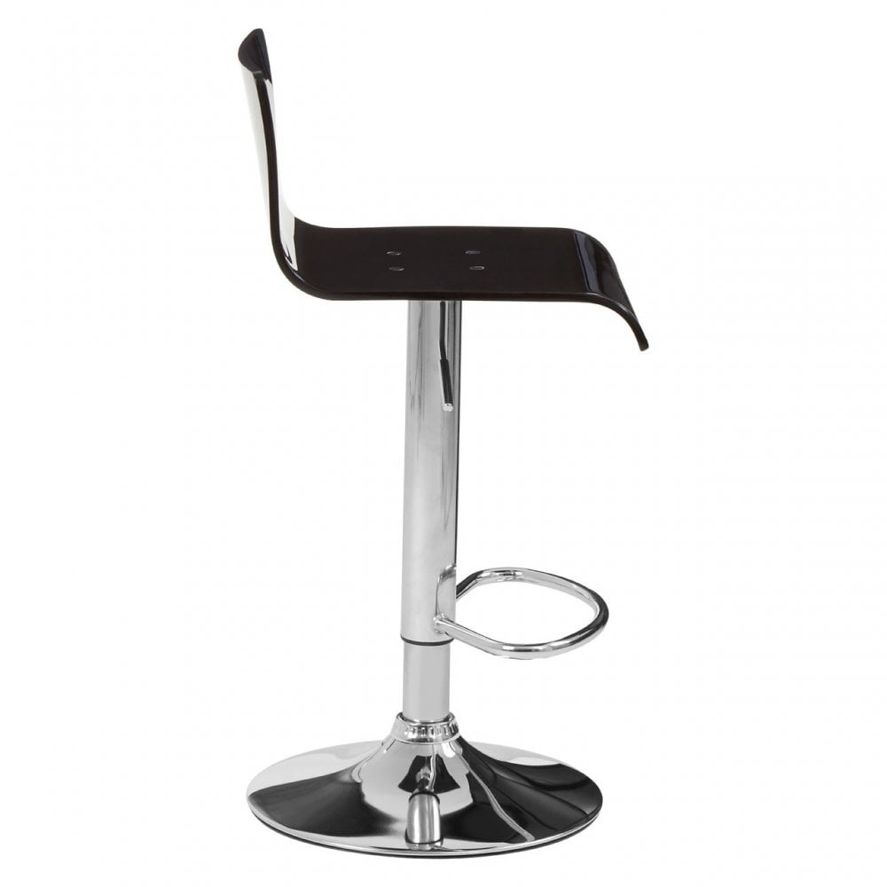 Baina Black Acrylic Bar Stool Black
