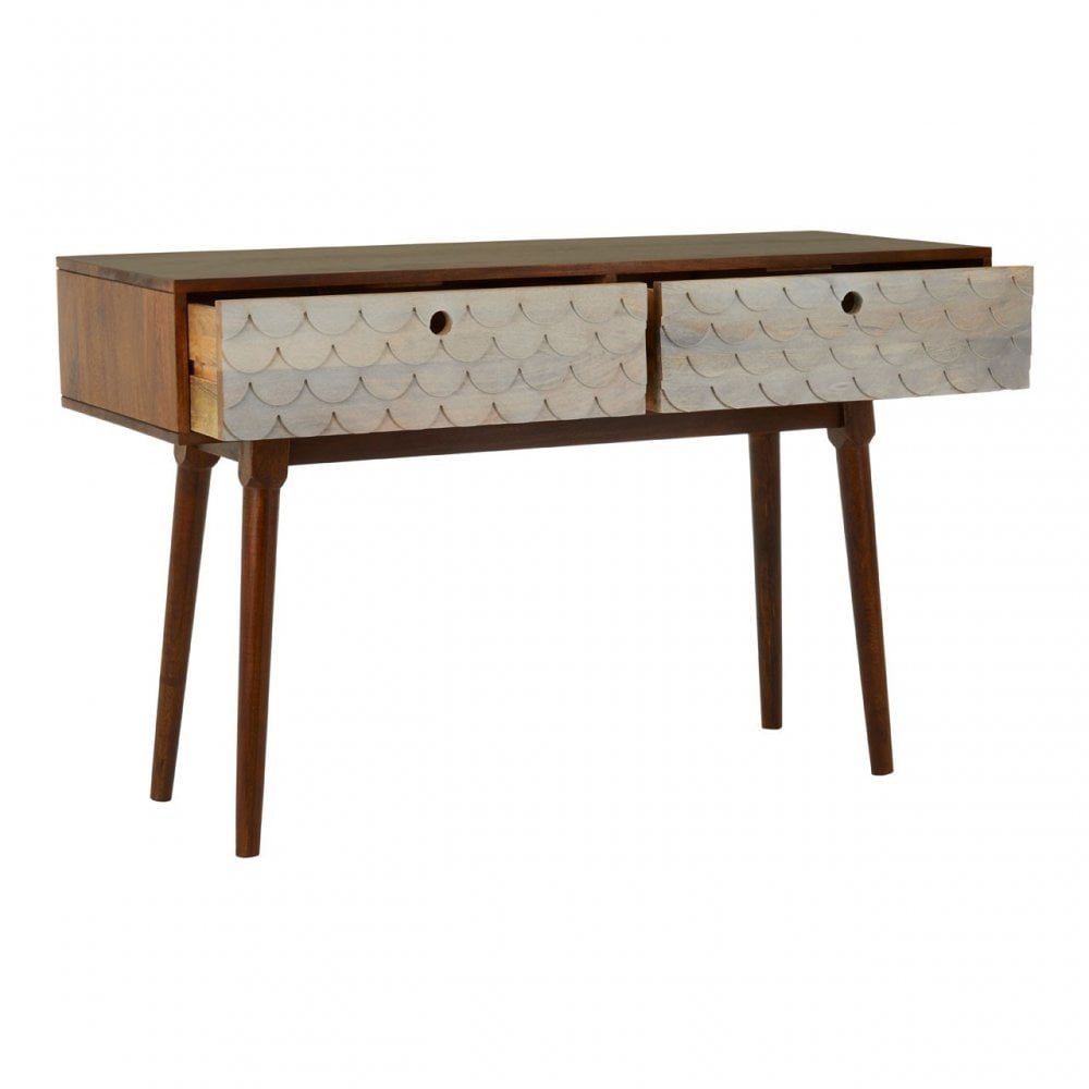 Costal Mango Wood Console Table Natural