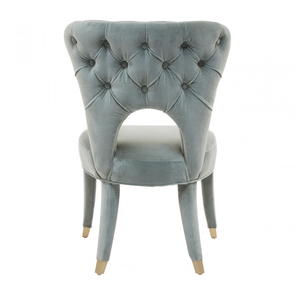 Villi Blue Feature Chair Natural