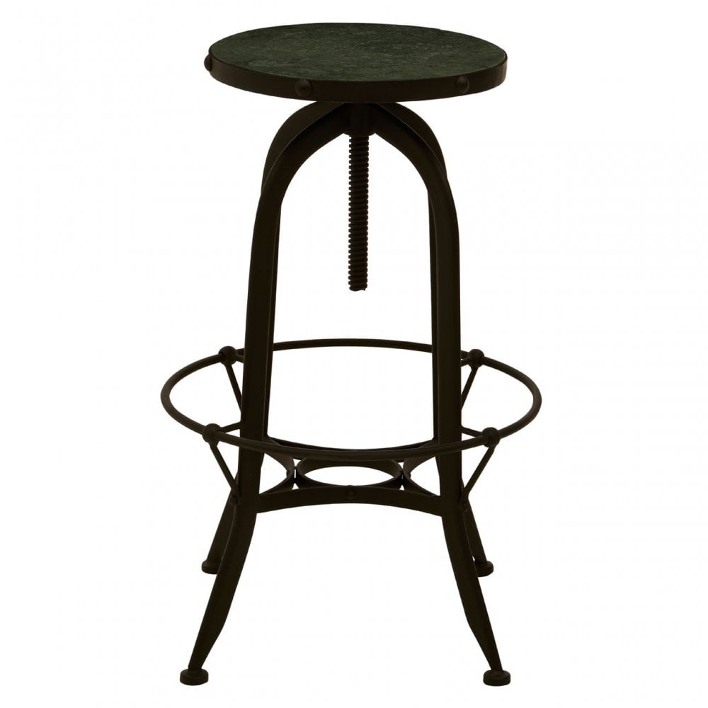 Vasco Black / Green Finish Bar Stool Black