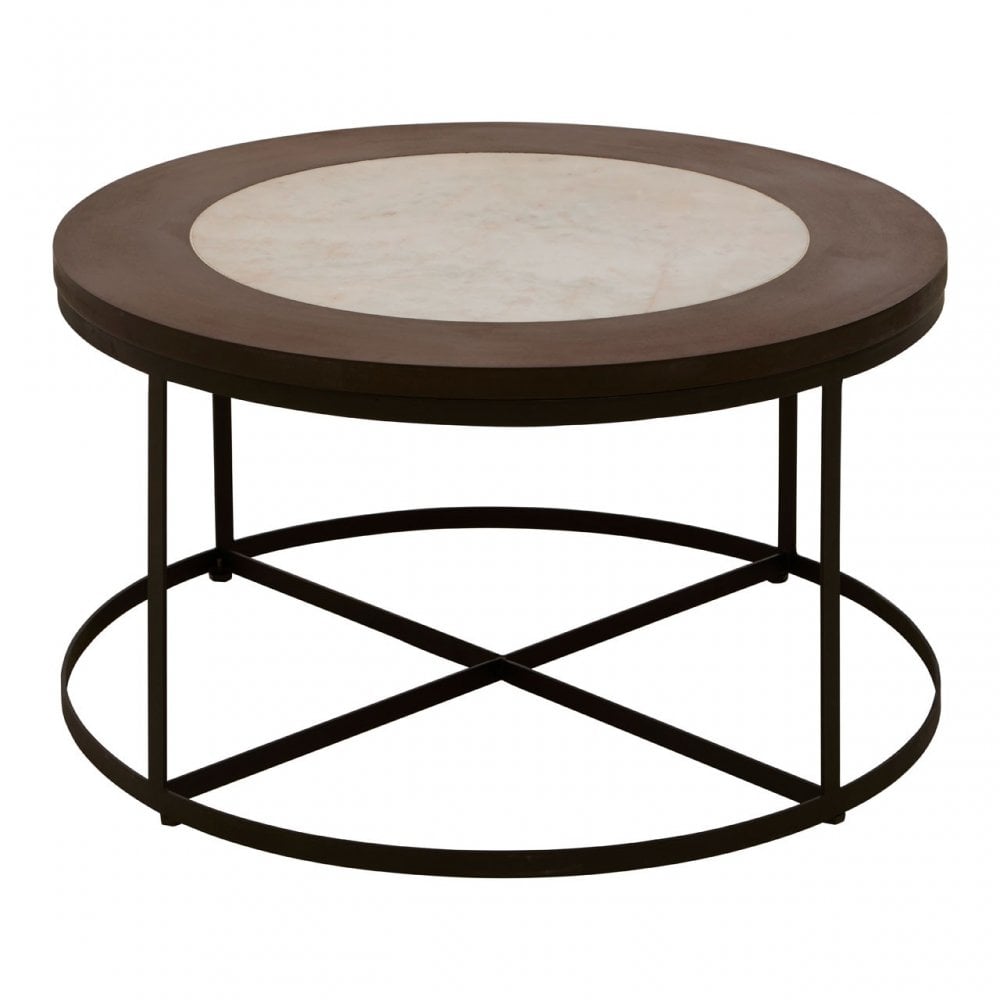 Vasco Side Table with Latticed Base Black