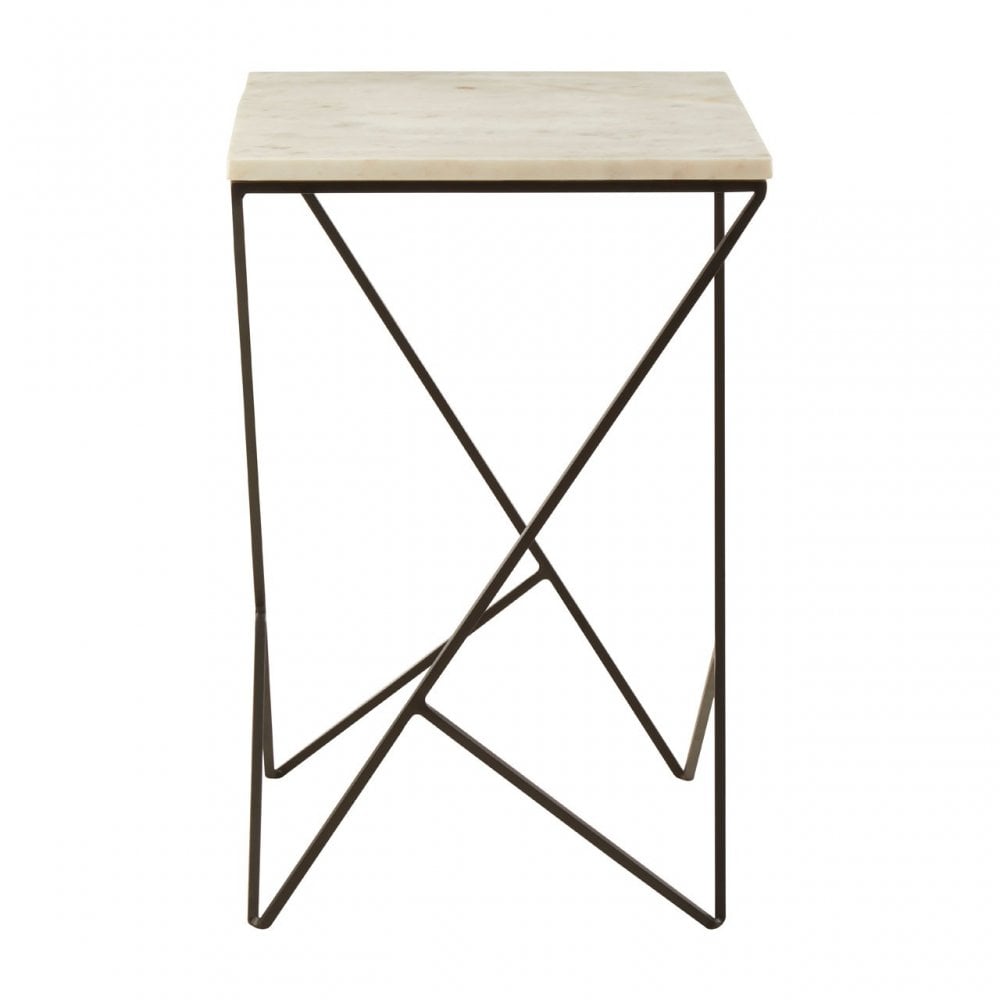 Gianna Square Side Table Black