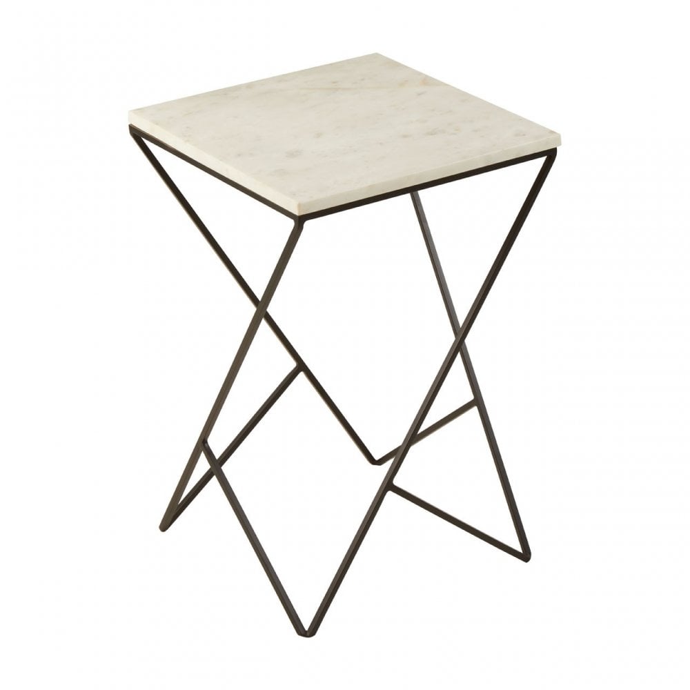 Gianna Square Side Table Black