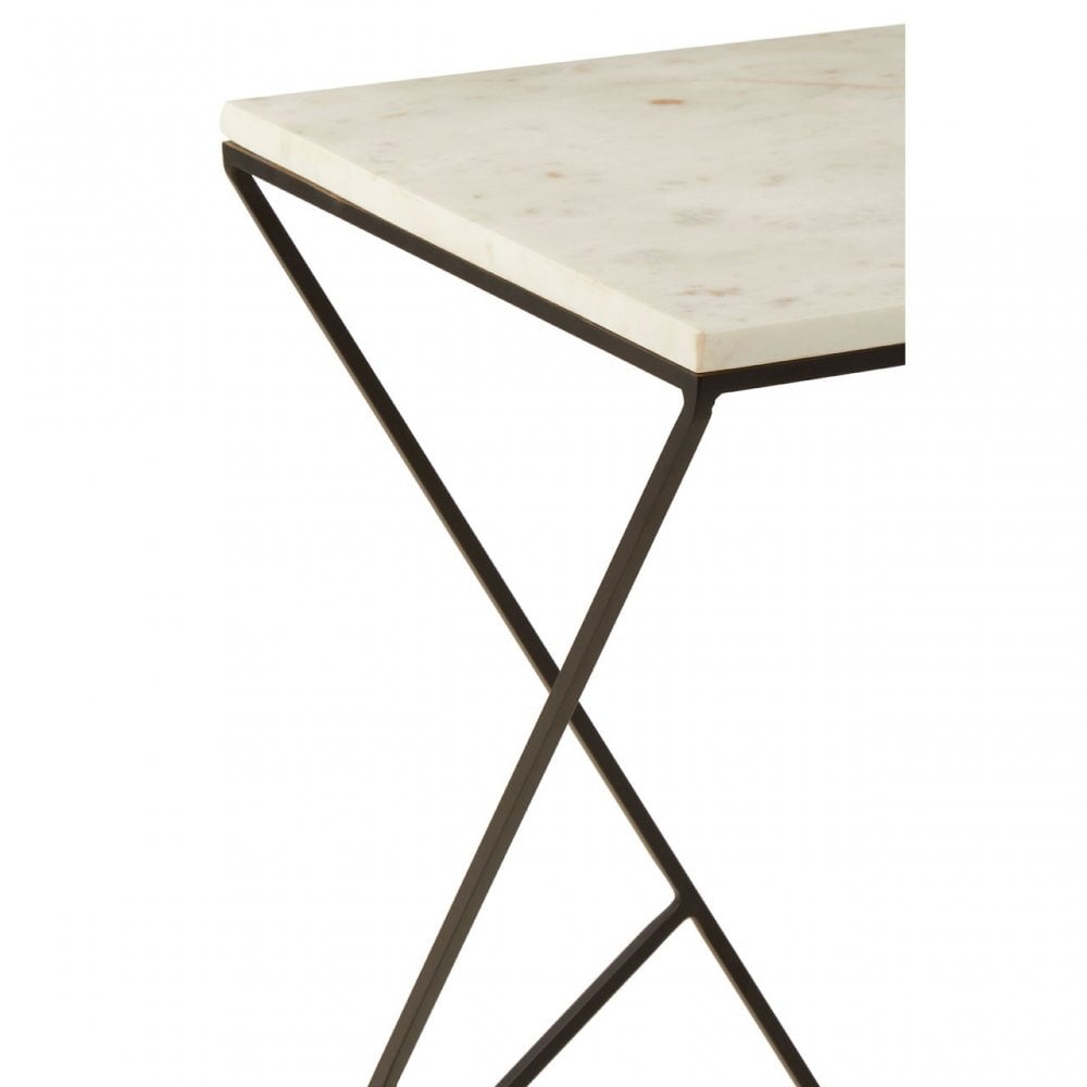 Gianna Square Side Table Black