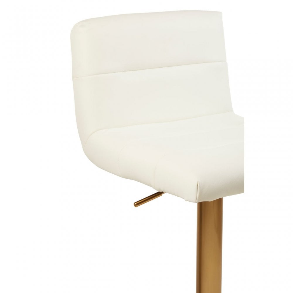 Baina White Seat Bar Stool White