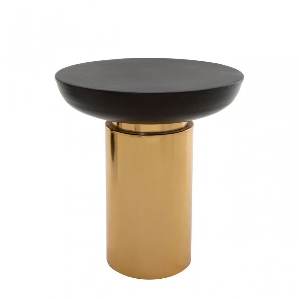 Tuskin Black & Gold Table Black