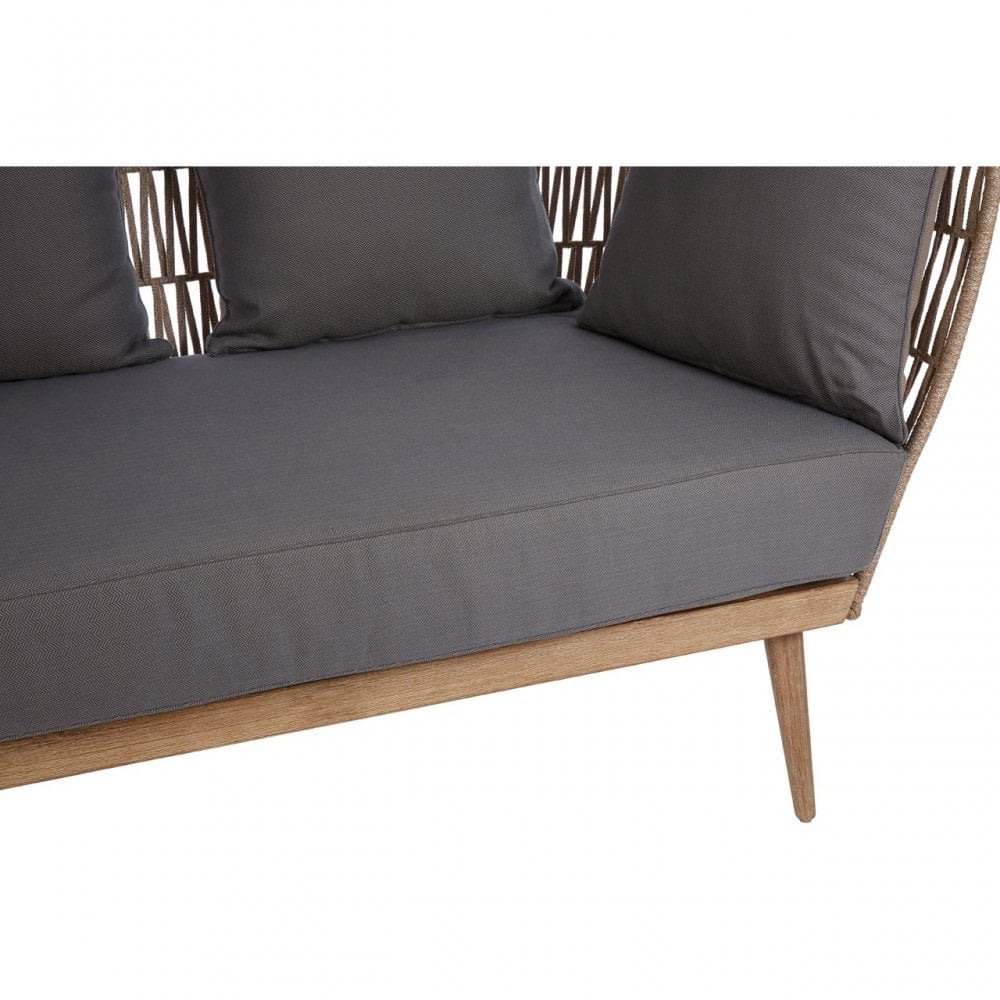 Opus 2 Seat Rope Sofa Grey