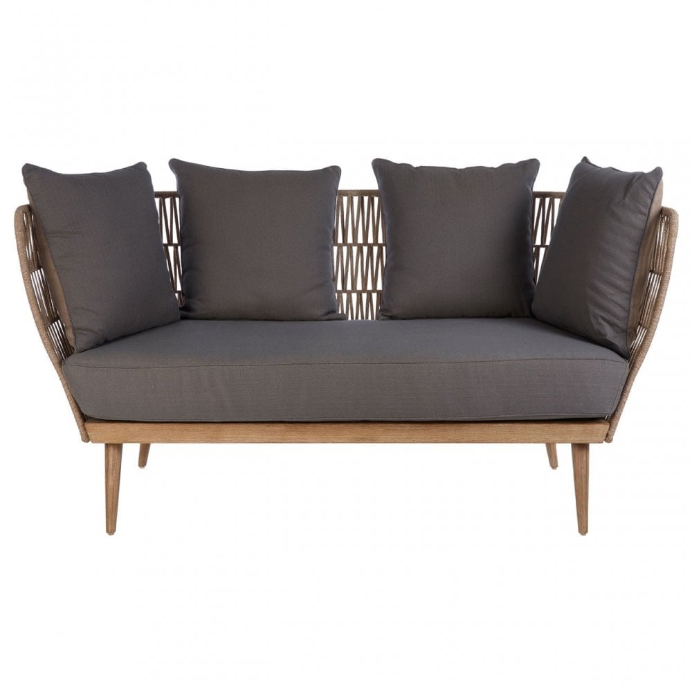 Opus 2 Seat Rope Sofa Grey