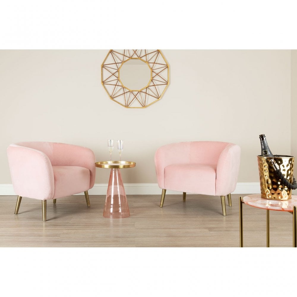 Martini Round Side Table Gold