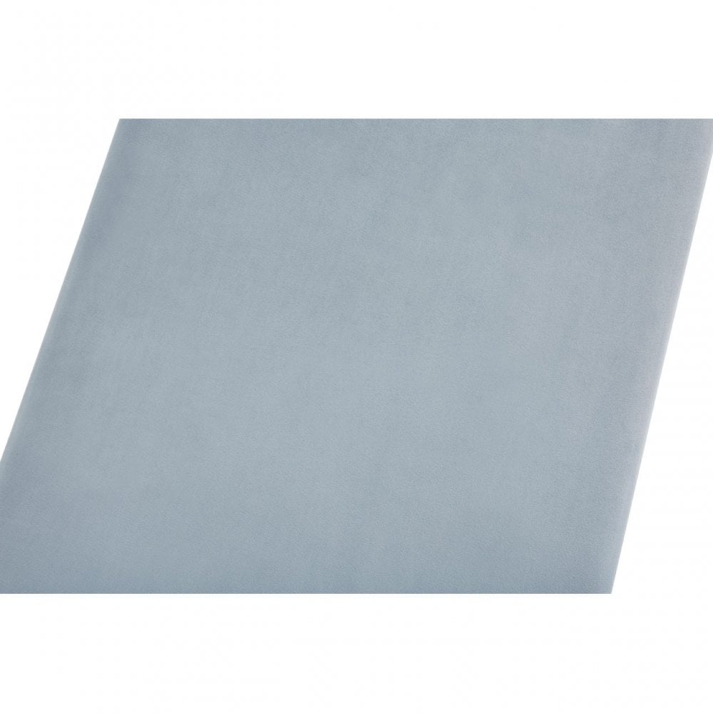 Matayo Grey Velvet / Gold Finish Bench Blue