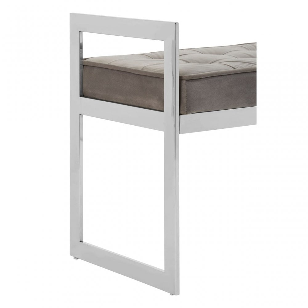 Matayo Powder Blue / Silver Finish Bench Blue