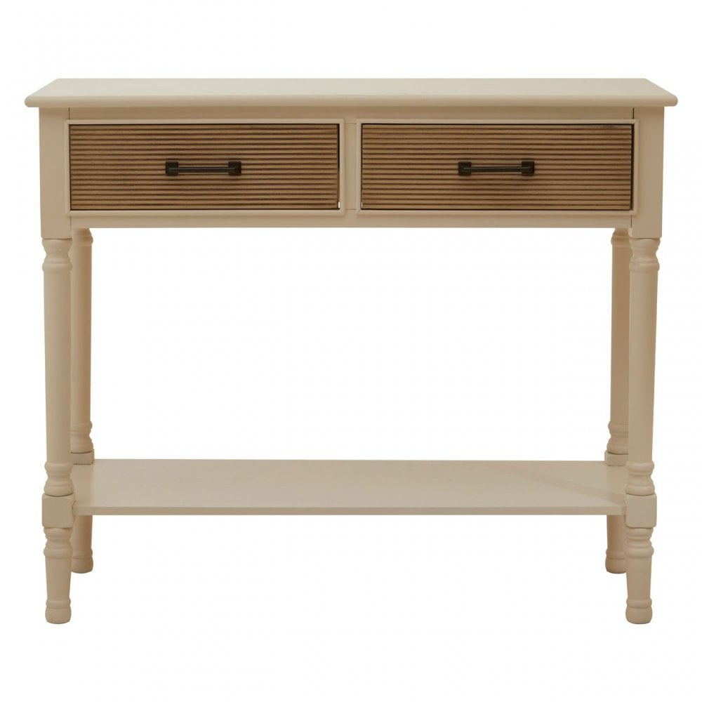 Legacy 2 Drawers Pearl White Console Table White