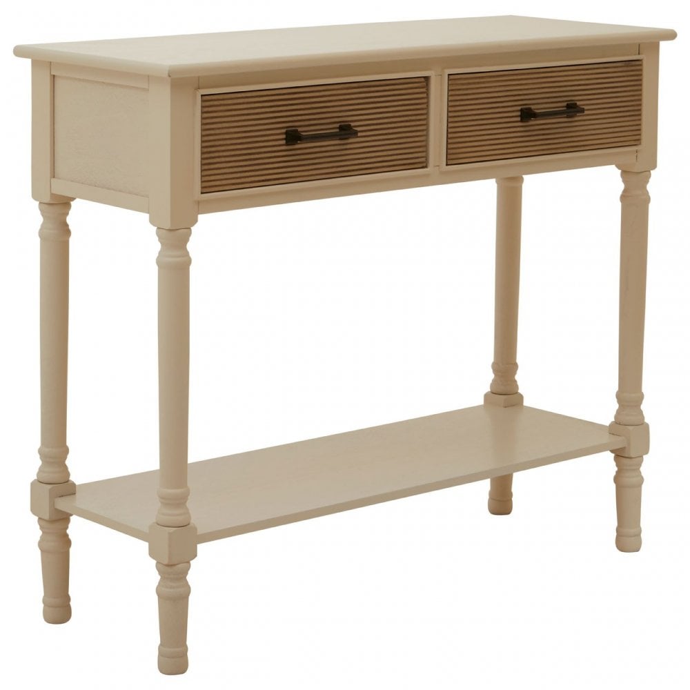 Legacy 2 Drawers Pearl White Console Table White