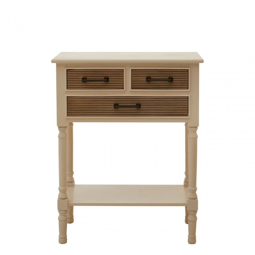 Legacy 3 Drawers Pearl White Console Table White