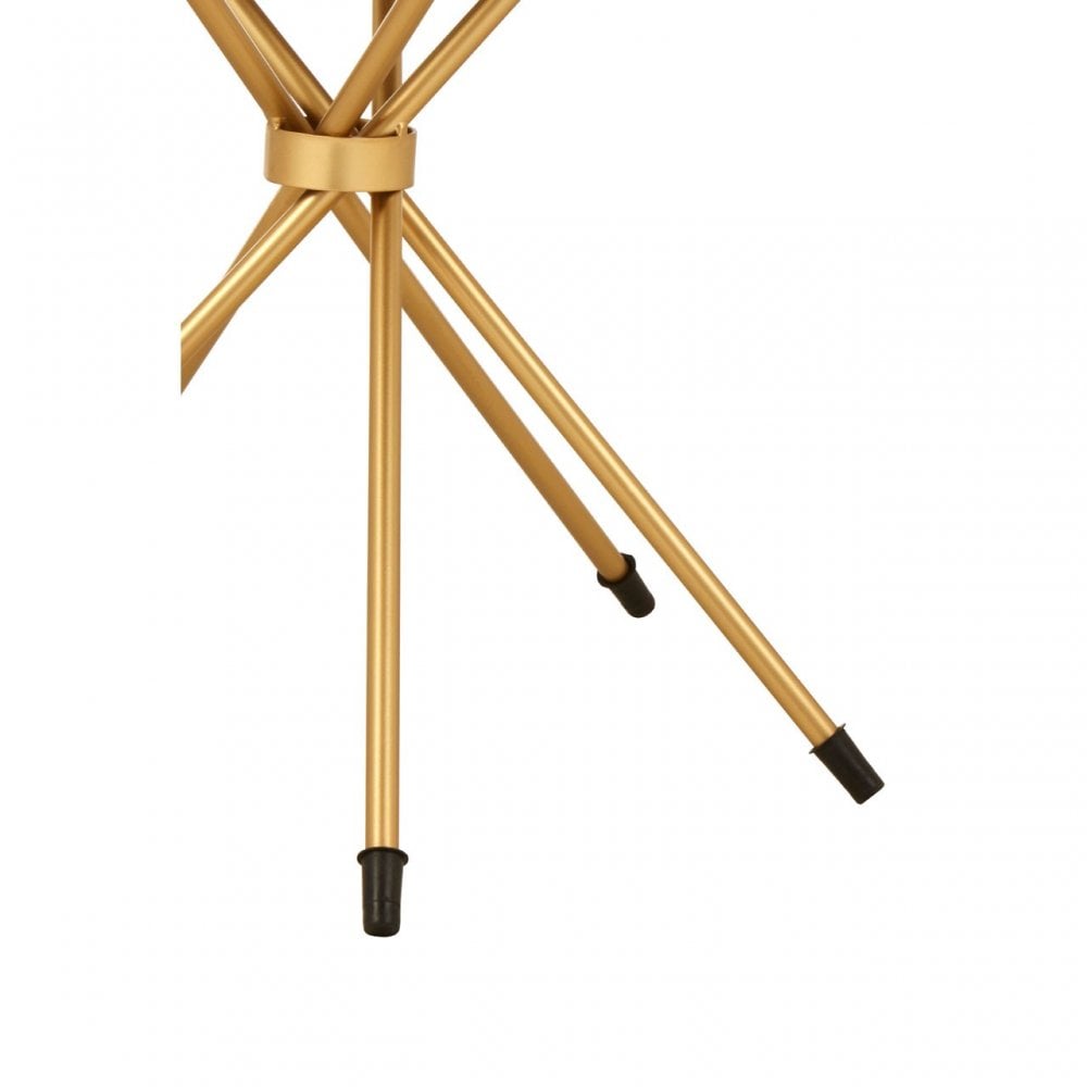 Hamish Black Marble Top Side Table Gold