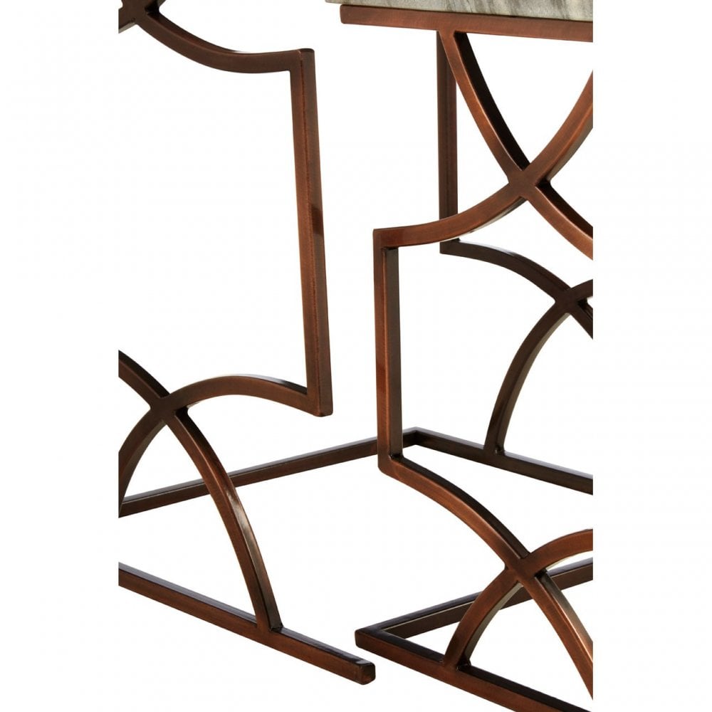 Hamish Set of 2 Square Side Tables Black