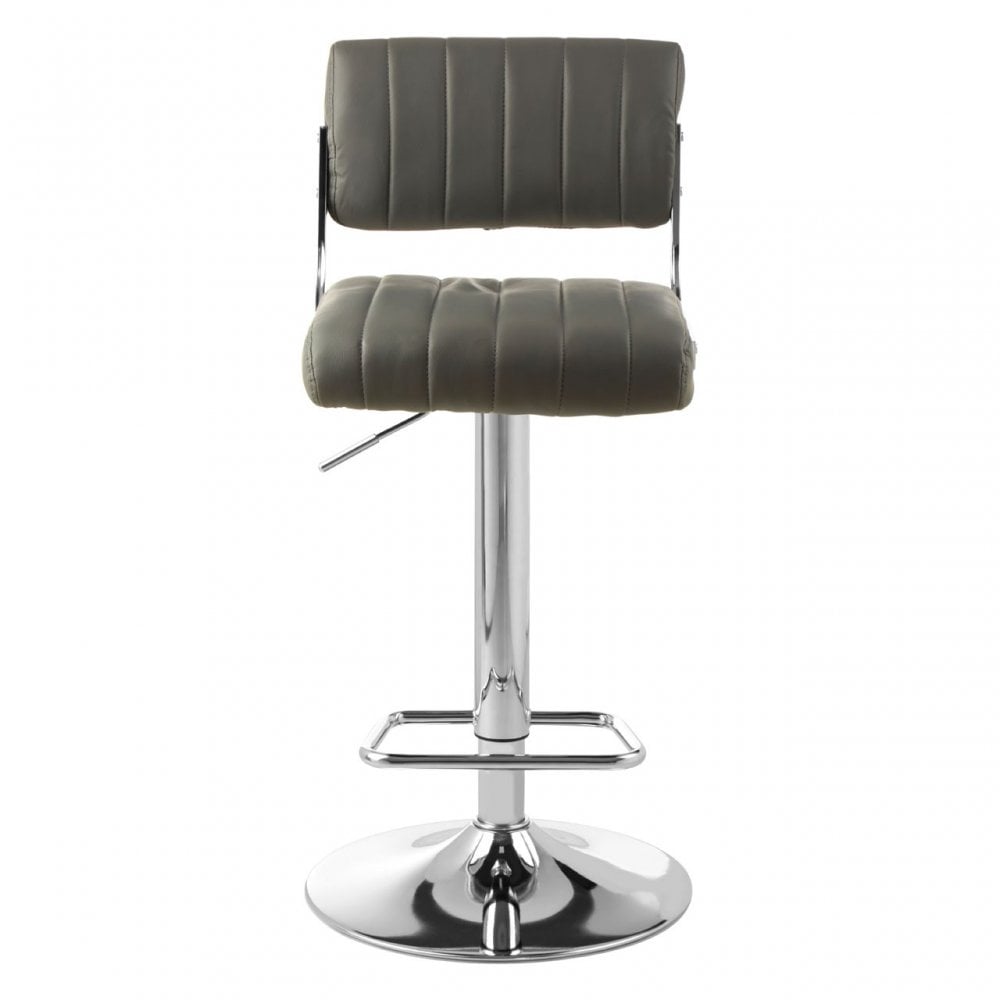 Stockholm Grey Channel Design Seat Bar Stool Grey