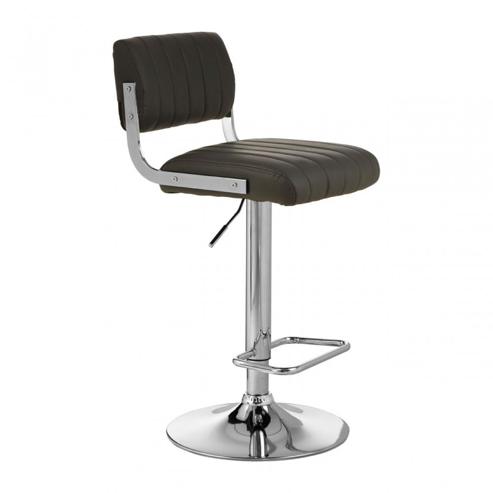 Stockholm Grey Channel Design Seat Bar Stool Grey