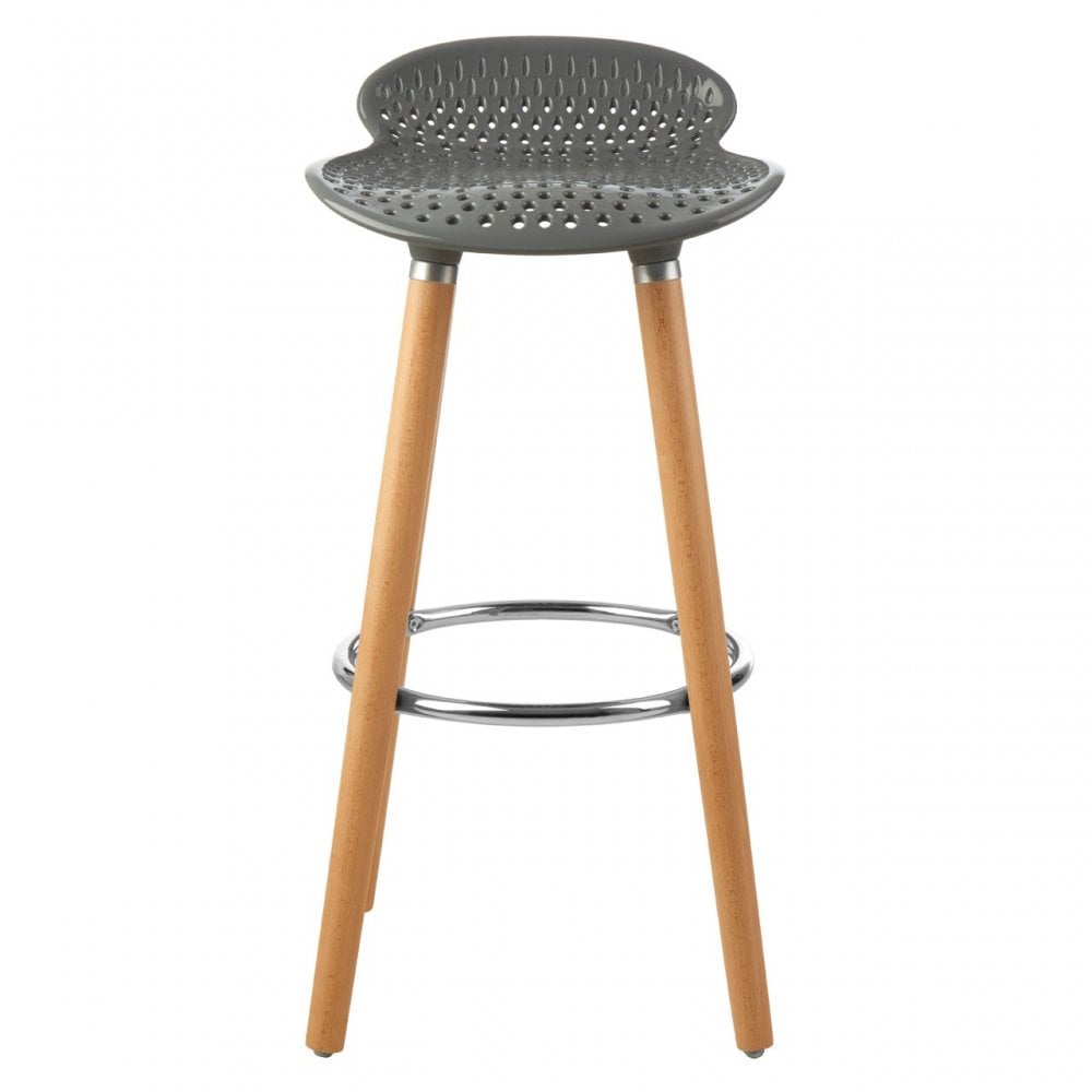 Stockholm Grey Pp Seat Bar Stool Grey