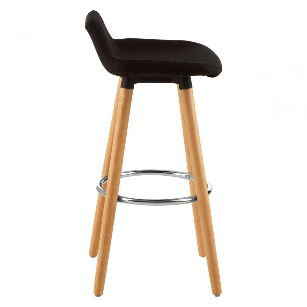 Stockholm Black Bar Stool Black
