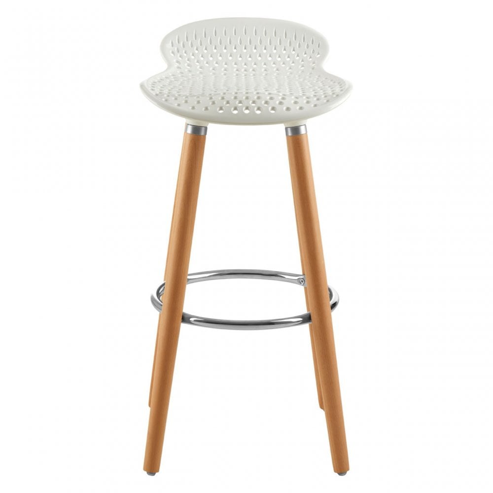 Stockholm Matte White Bar Stool White