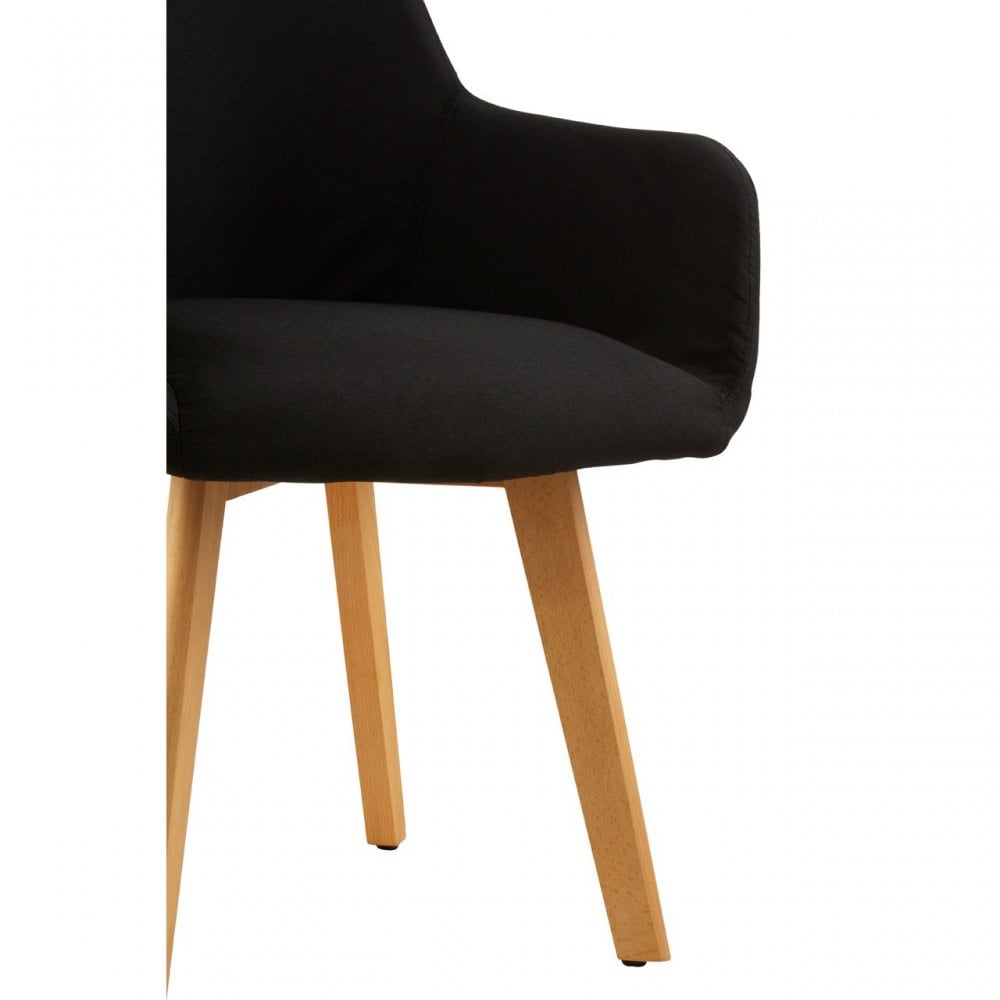 Jersey Black Leisure Chair Black
