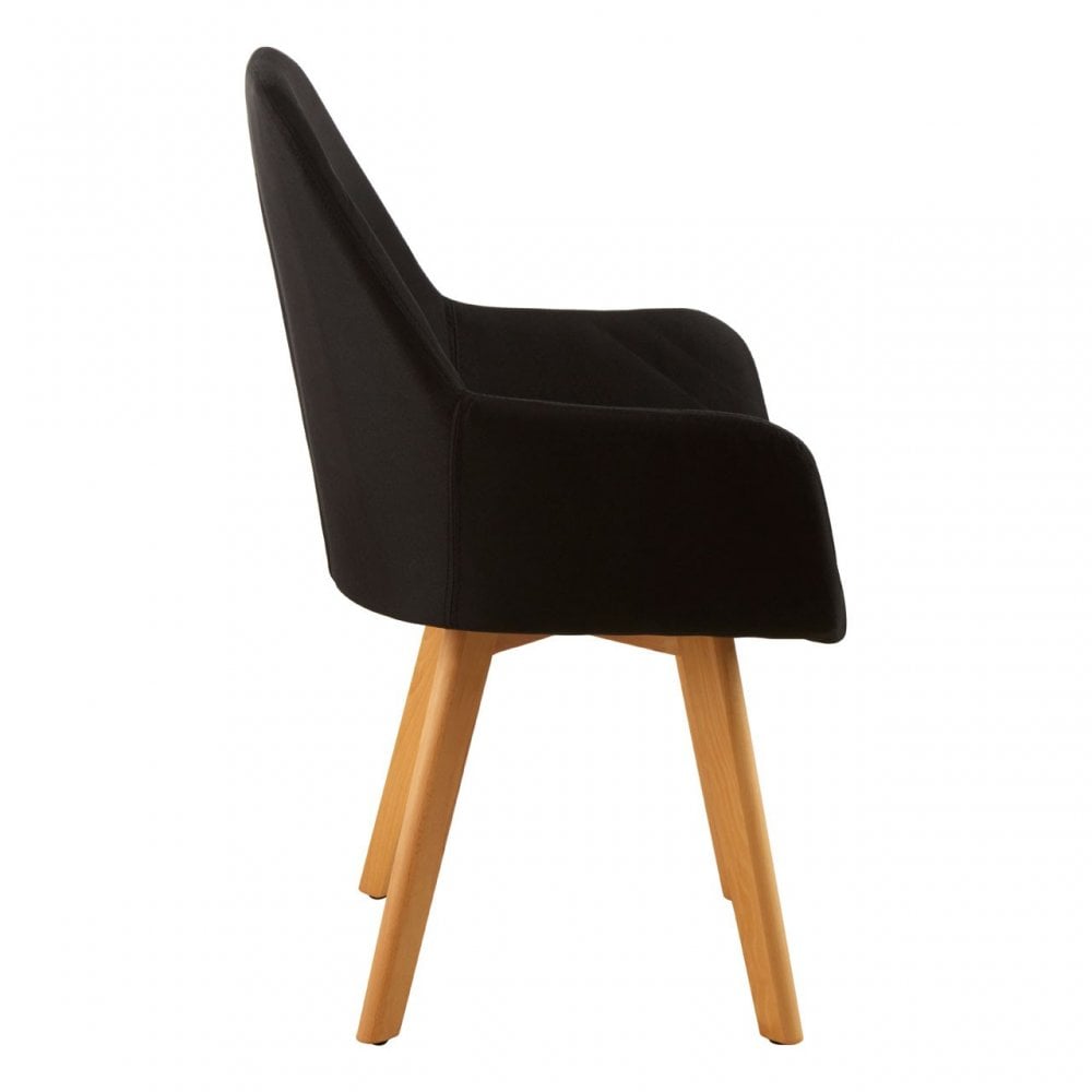 Jersey Black Leisure Chair Black