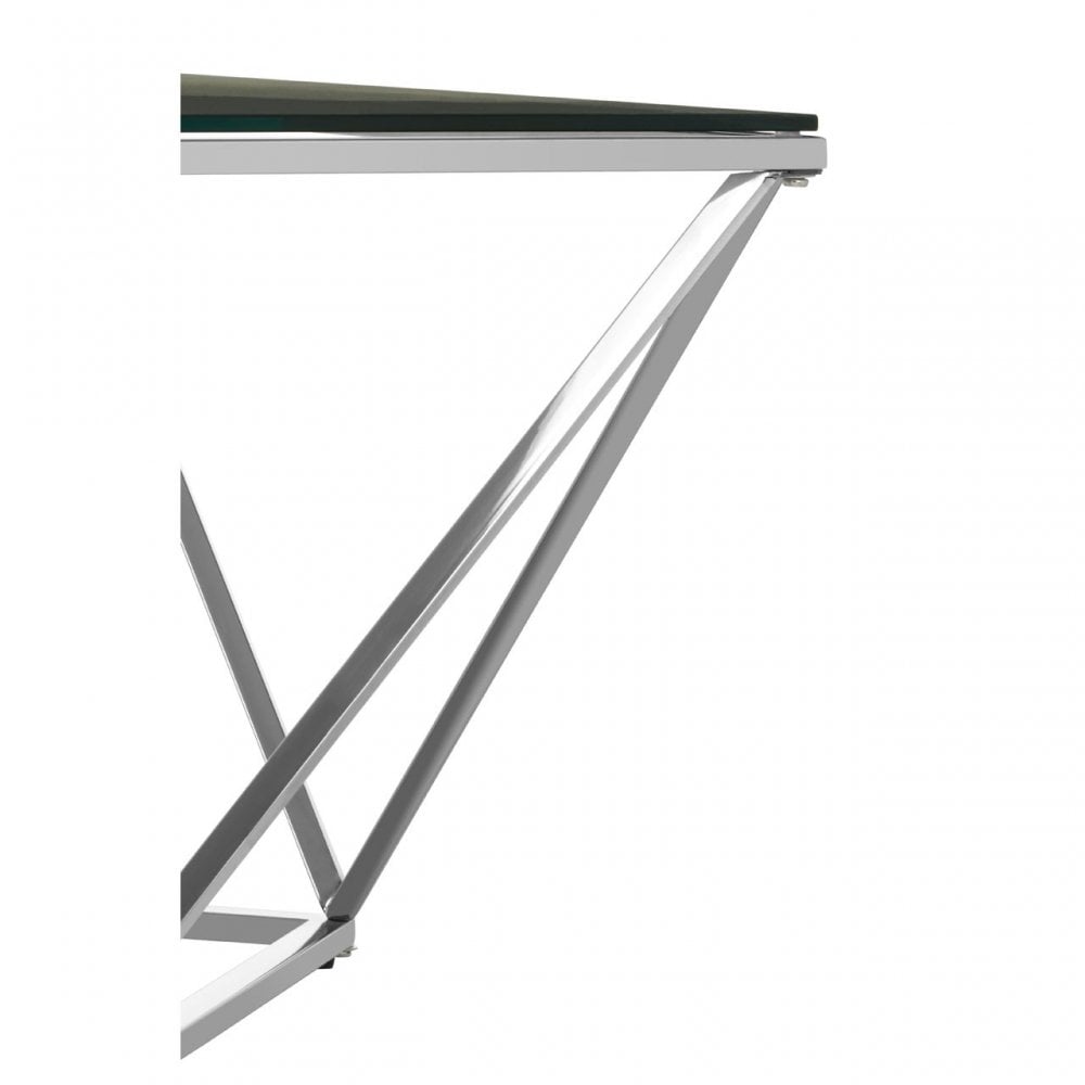 Matayo Large Twist End Table Silver