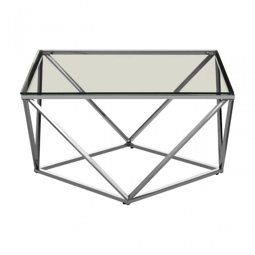 Matayo Large Twist End Table Silver