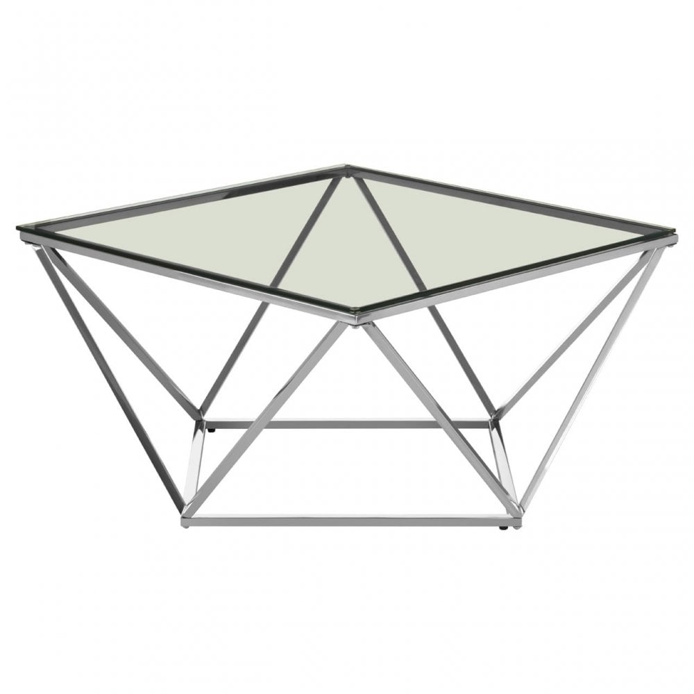 Matayo Large Twist End Table Silver