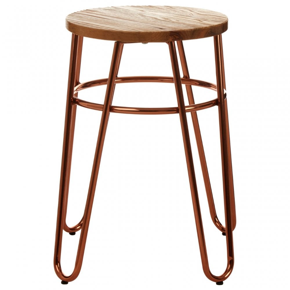 District Rose Gold Hairpin Stool Rose Gold