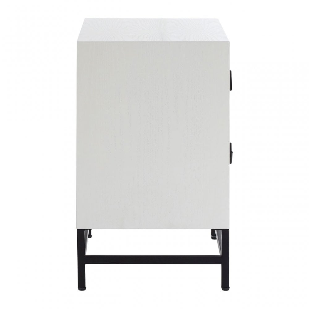 Lombok 2 Drawer Cabinet White