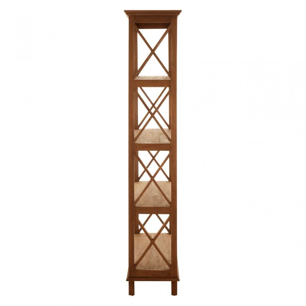 Lovina 4 Tier Shelf Unit Brown