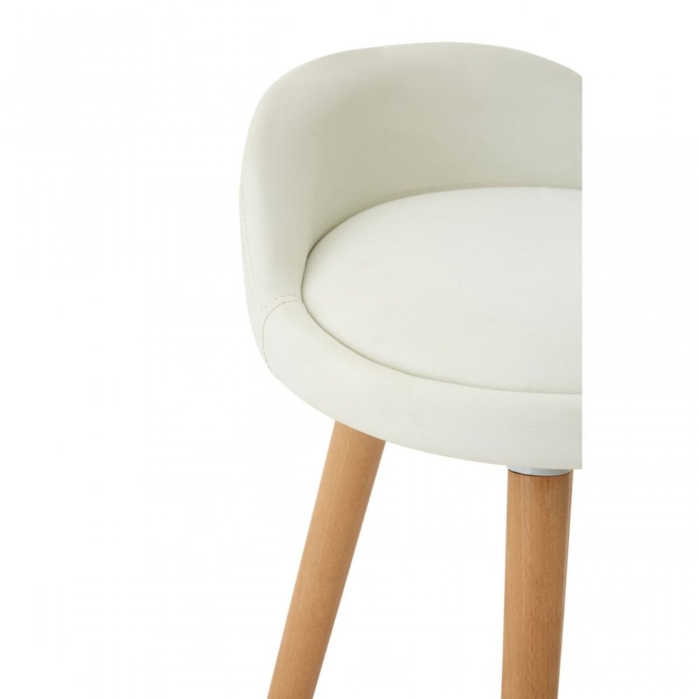 Normann White Bar Stool White