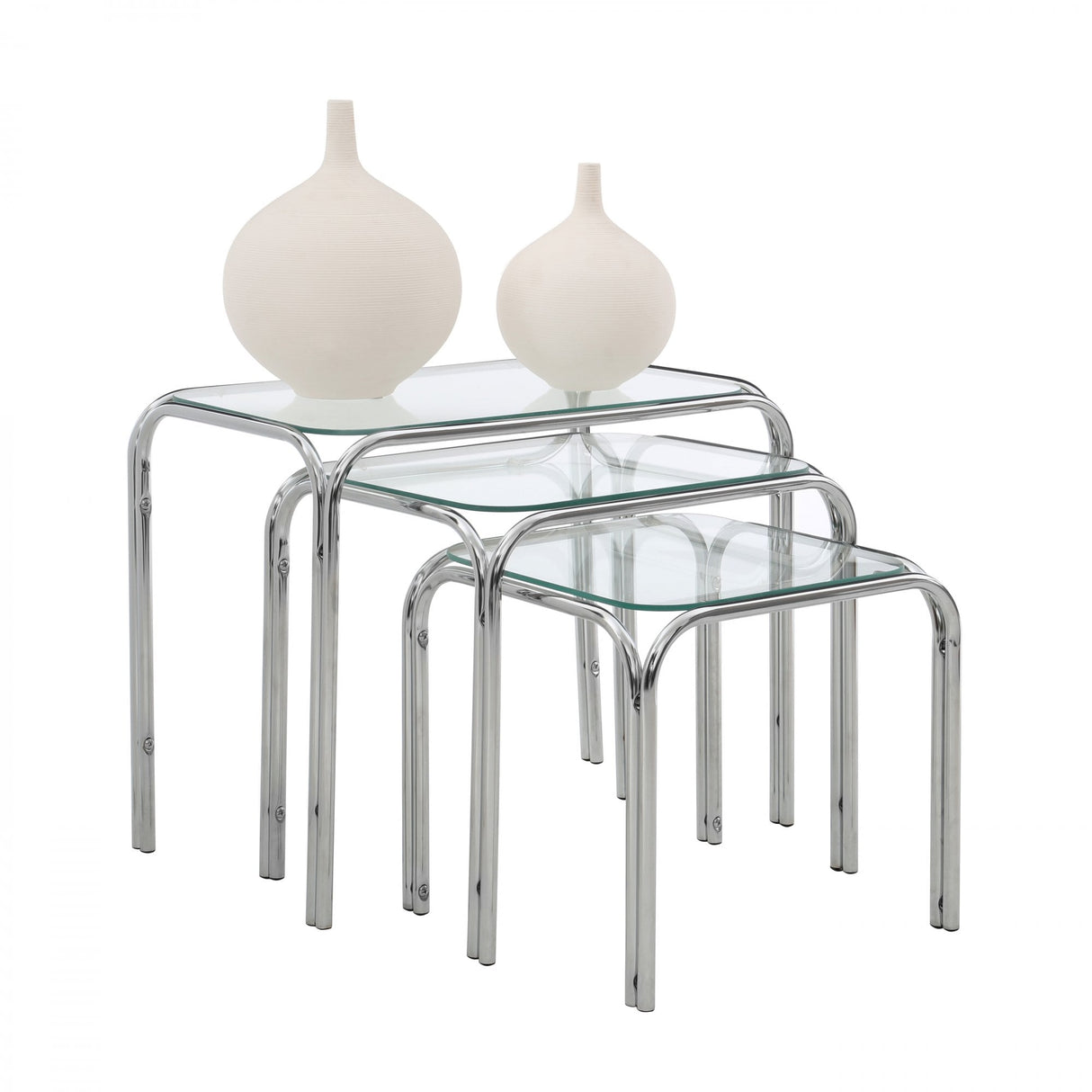 Nest Of 3 Tables Silver