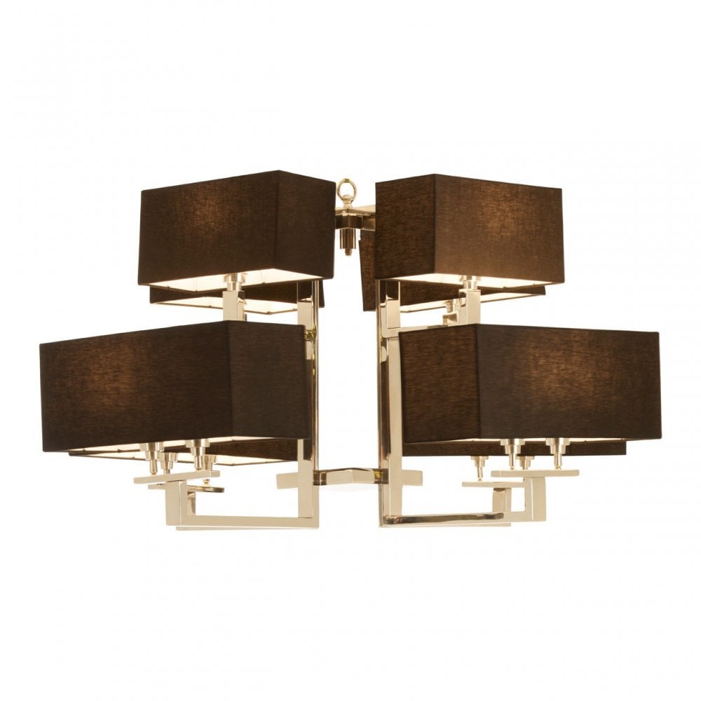 Dankel 12 Bulb Pendant Light Silver
