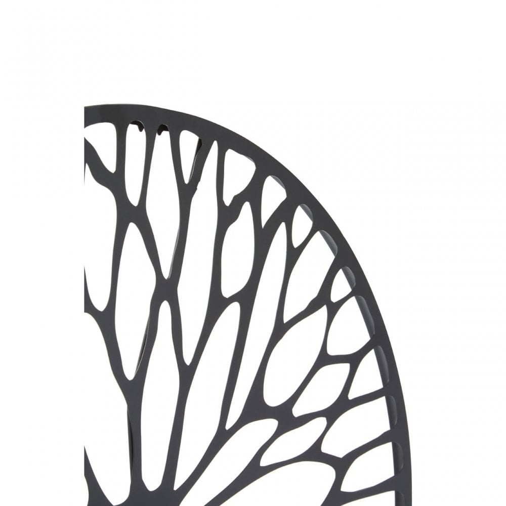 Duchess Large Floral Design Wall Art Black