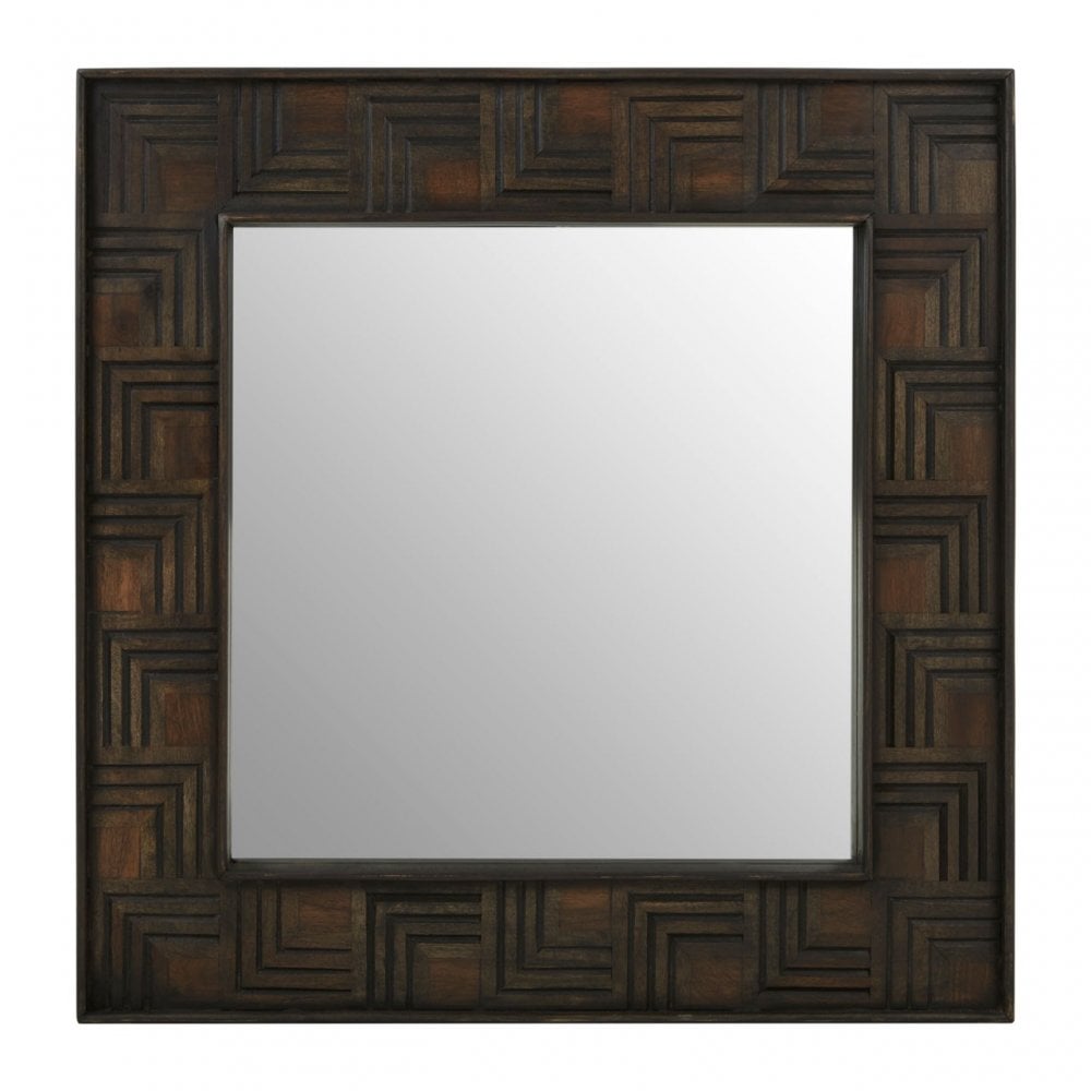 Surat Wall Mirror Brown