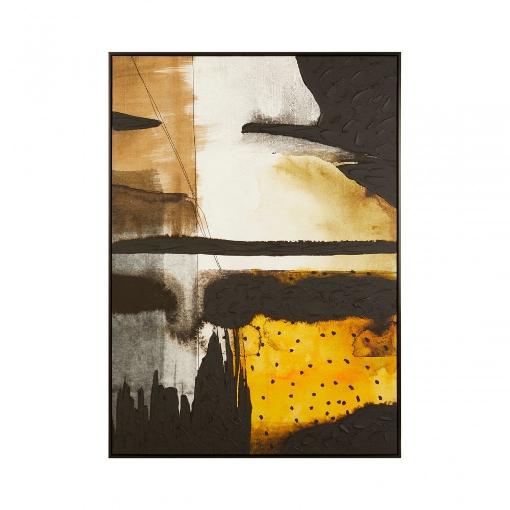 Mourie Black / Ochre Wall Art Black