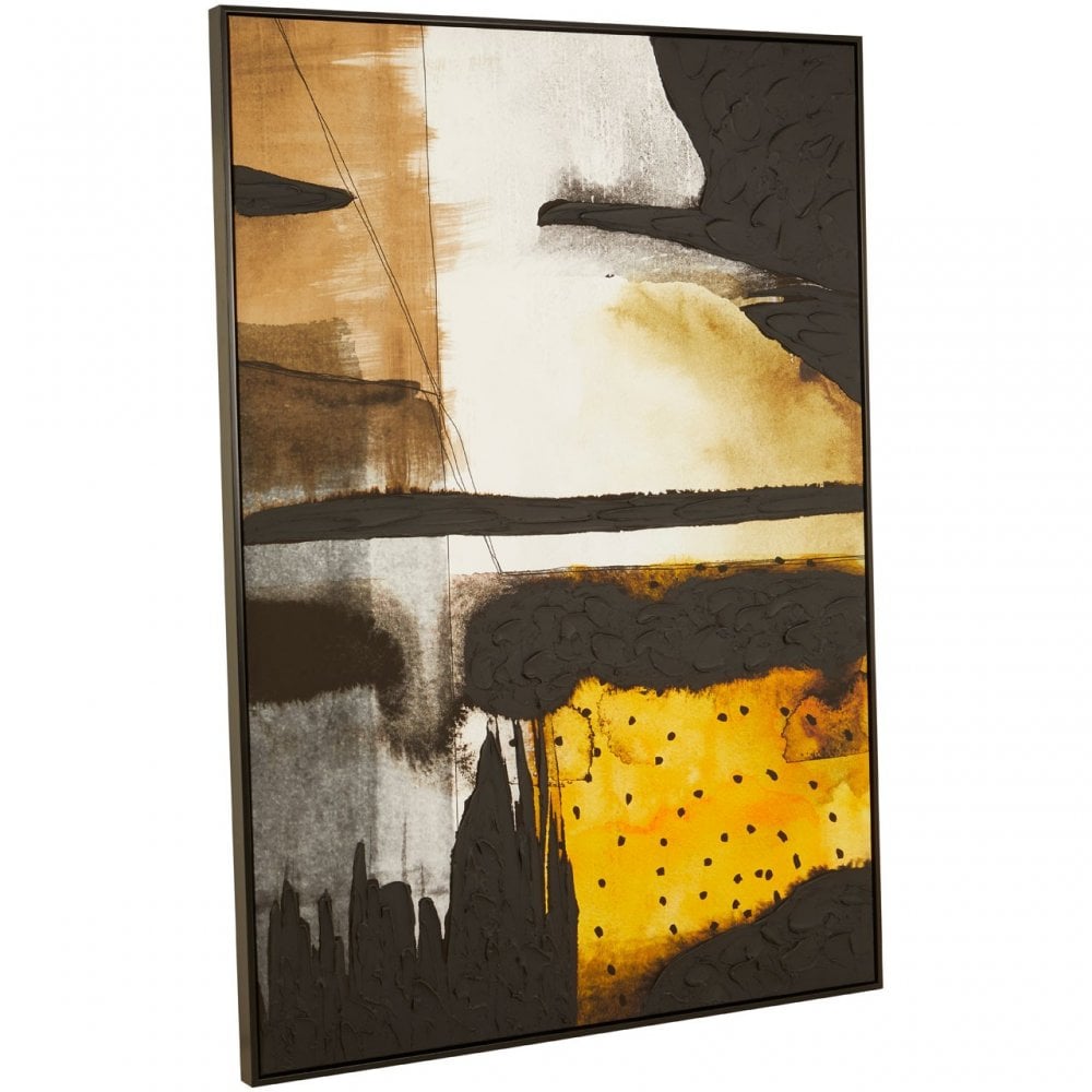 Mourie Black / Ochre Wall Art Black