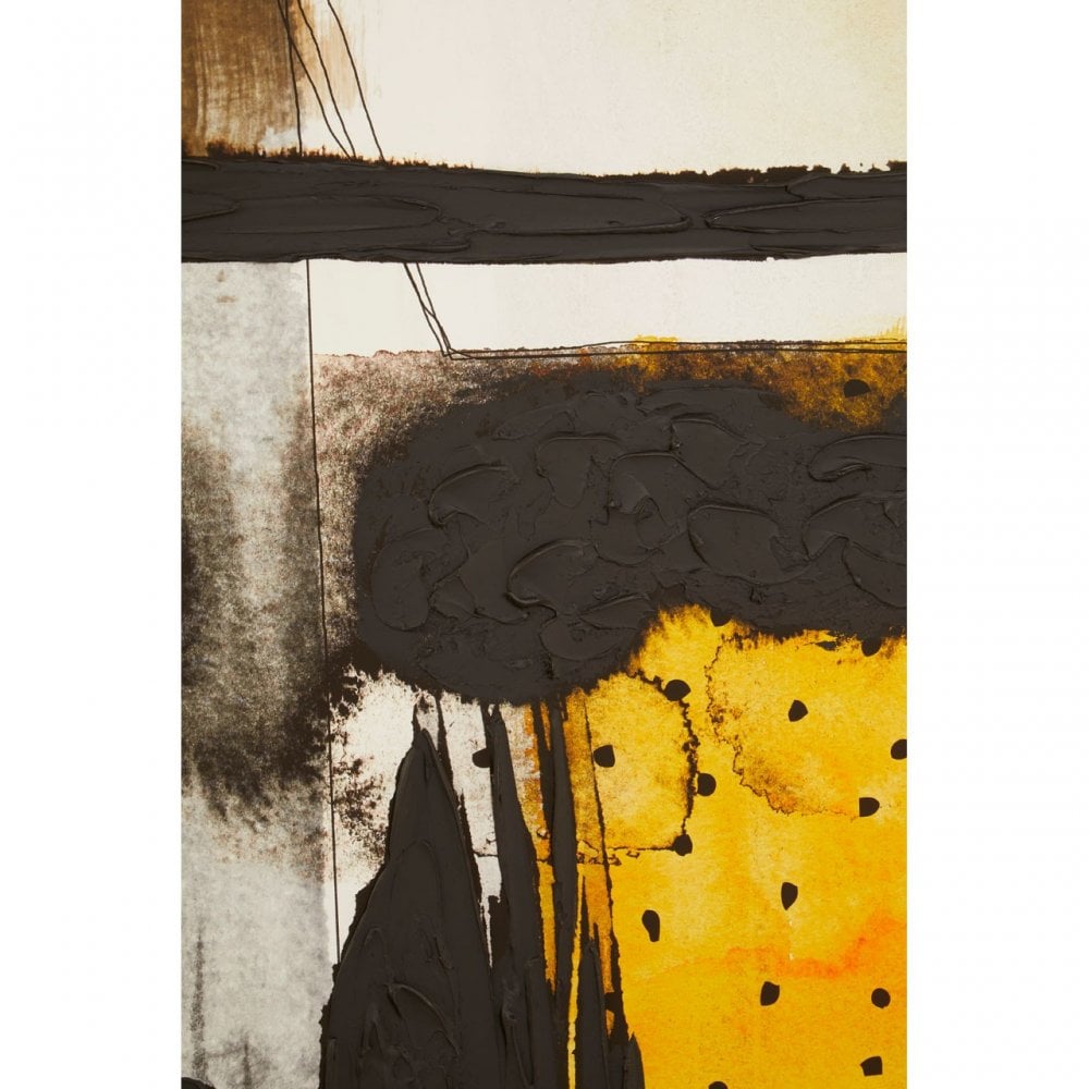 Mourie Black / Ochre Wall Art Black