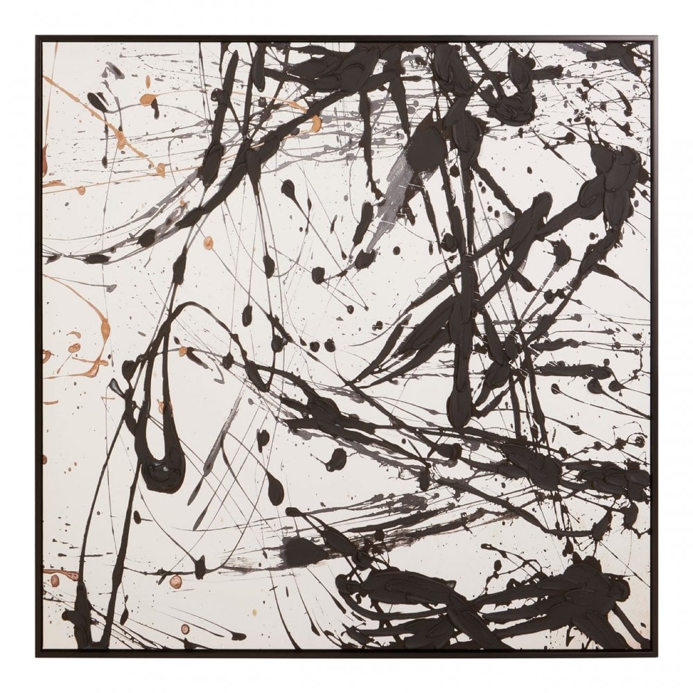 Astratto Black / White Wall Art Black