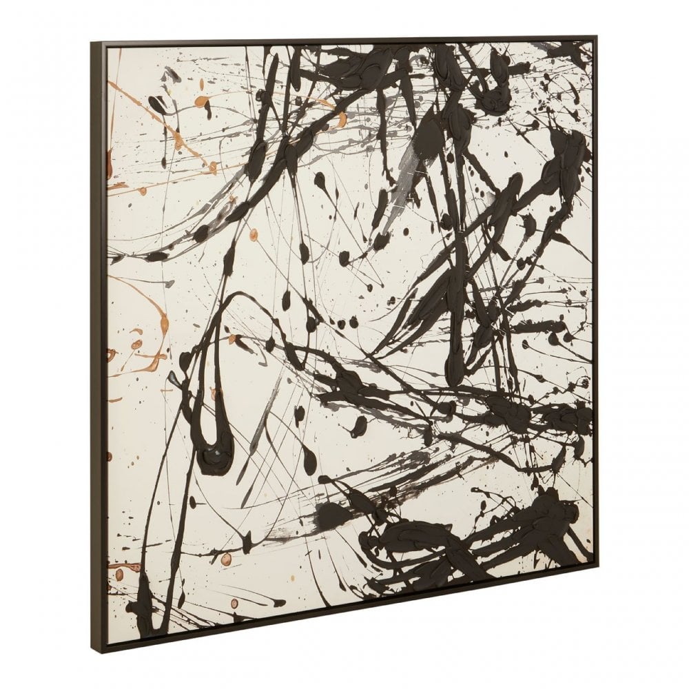 Astratto Black / White Wall Art Black