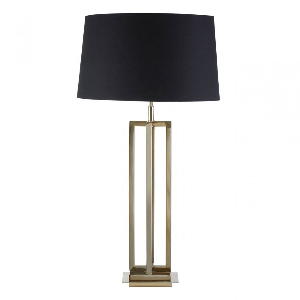 Dankel Gold Finish Rectangular Table Lamp Gold