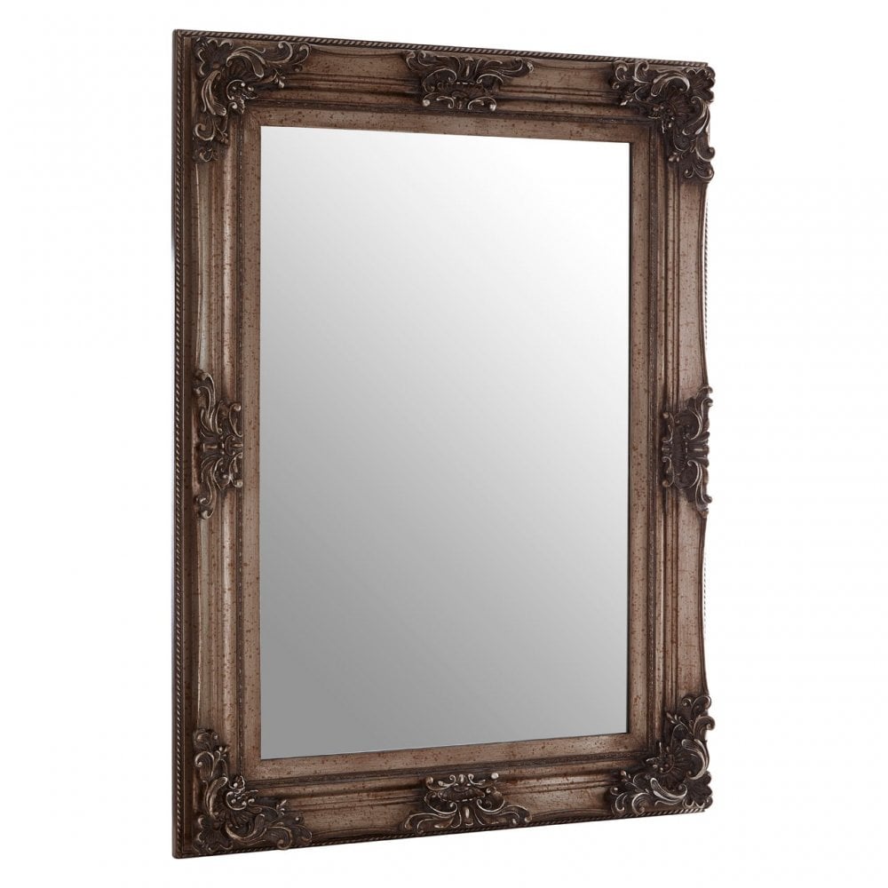 Antoinette Antique Silver Wall Mirror Silver