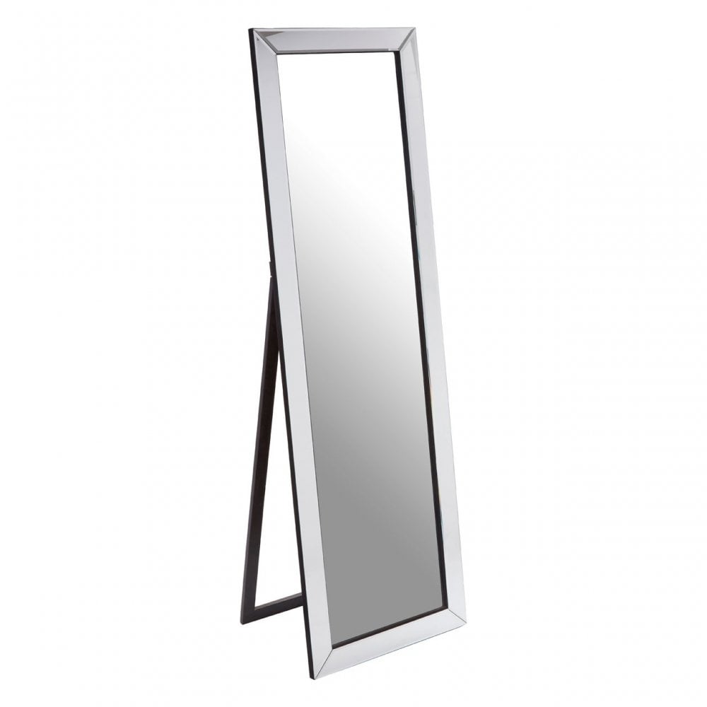 Emma Floor Standing Mirror Silver