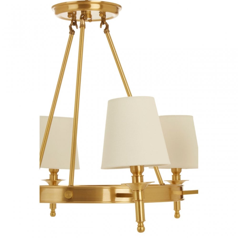 Zina 6 Arm Ceiling Light Copper