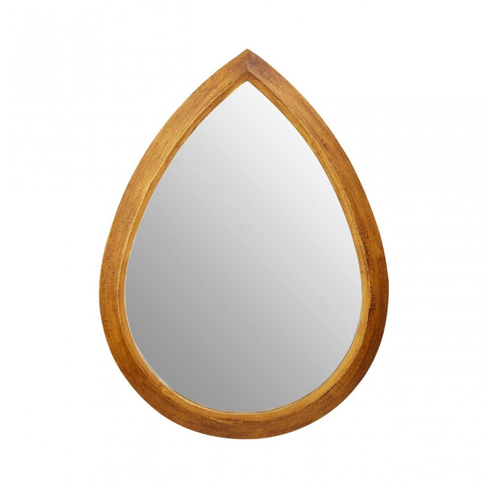 Teardrop Wall Mirror Gold